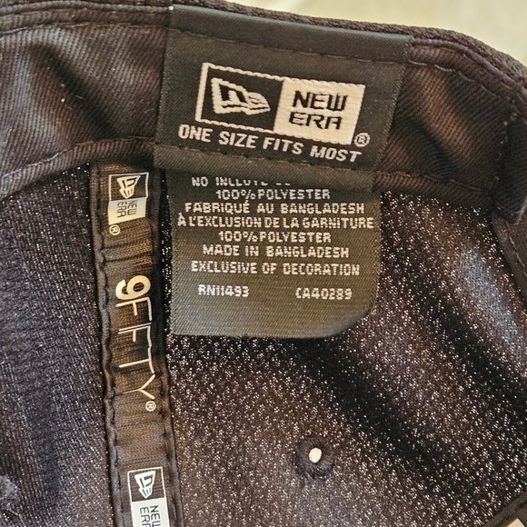 NWOT New Era 9Fifty Snapback Hat, Black, OS - Picture 8 of 11